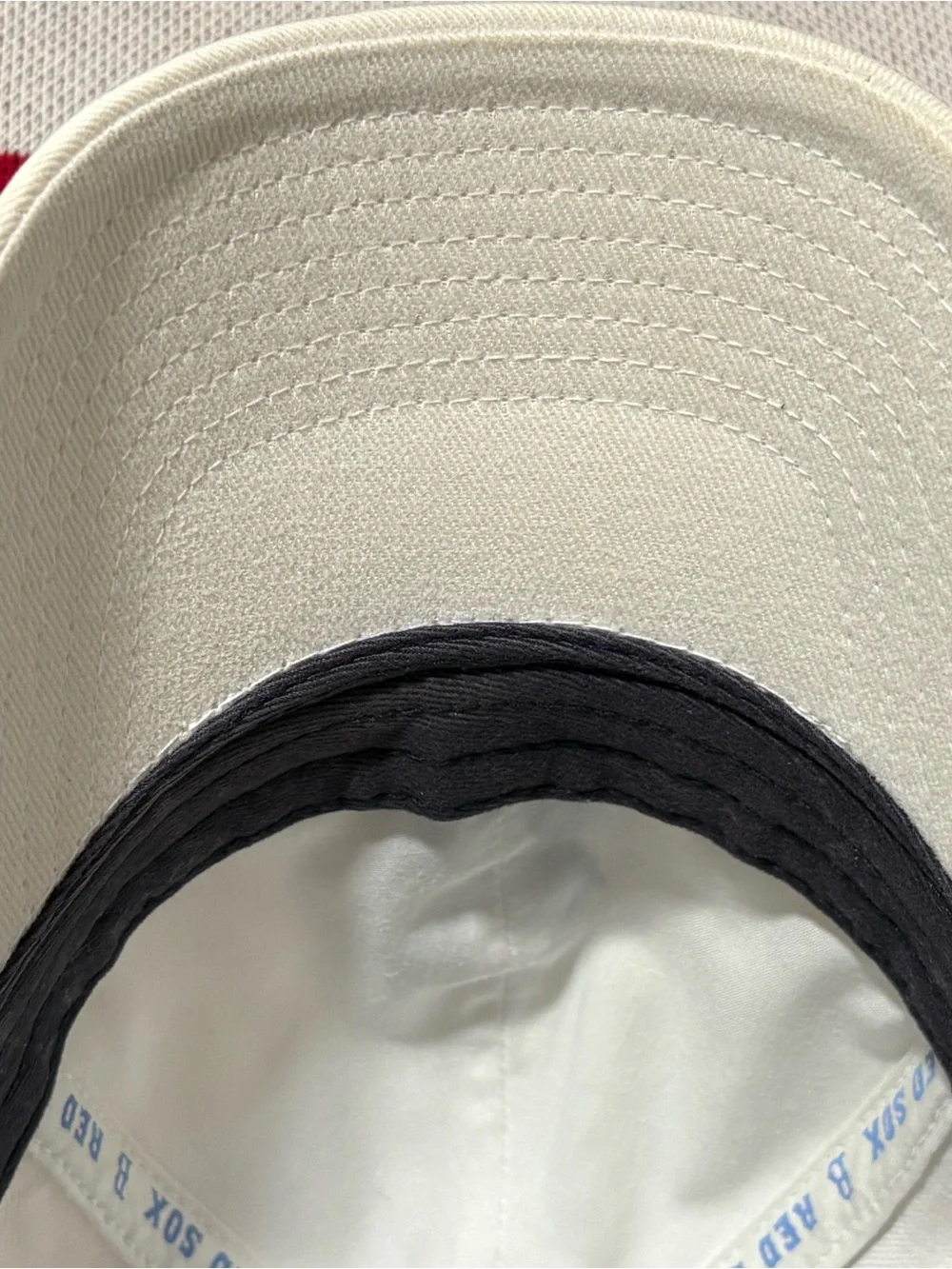 New Era Women's Reversible Cap in Blue Plaid and Cream